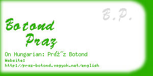 botond praz business card